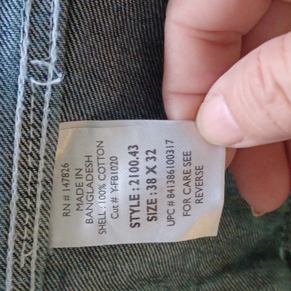 Five Brother Denim Overalls, 38x32 - Picture 7 of 8